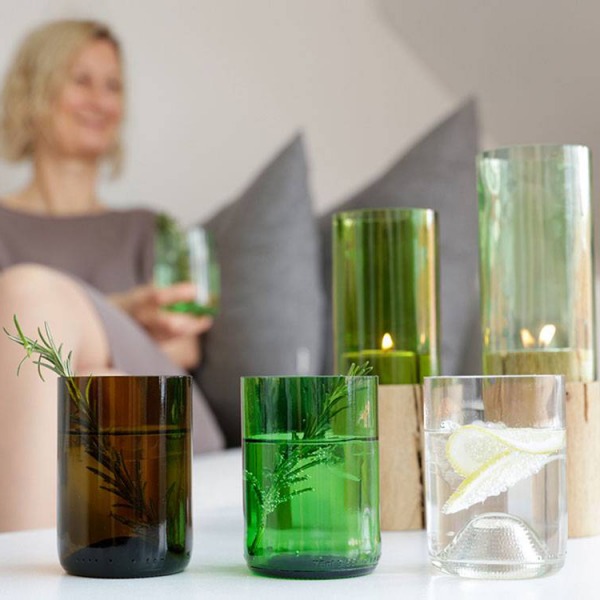 Upcycling Windlichter, Vasen und Gläser