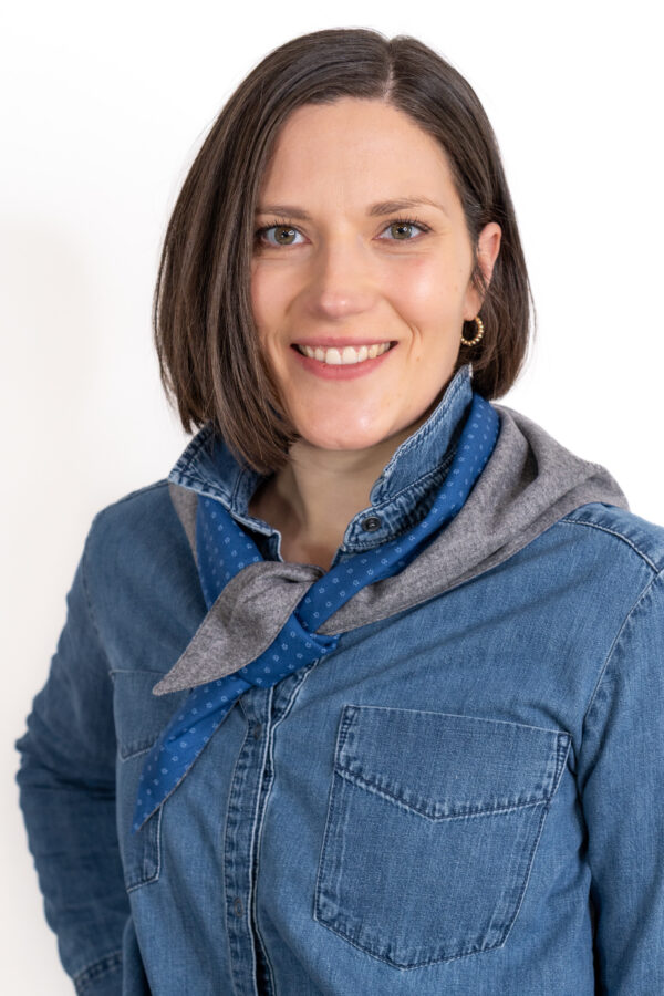 Elsa Dreieckstuch klein Königsblau – Loden Halstuch für Damen